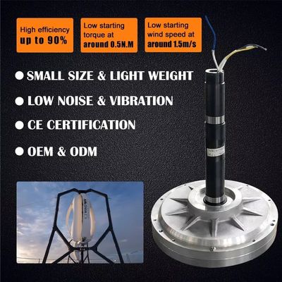 AFPMG520 1 kW vertikaler Windturbinenmotorgenerator für Gehäuse aus Aluminiumlegierung