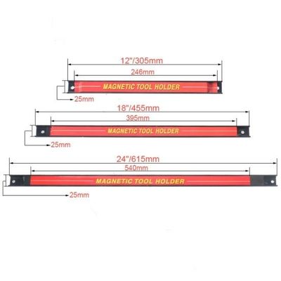 Neodym-Magnet 18'' Werkzeughalter Magnetische Wandmontage-Organisator für Garagen/Werkstätten