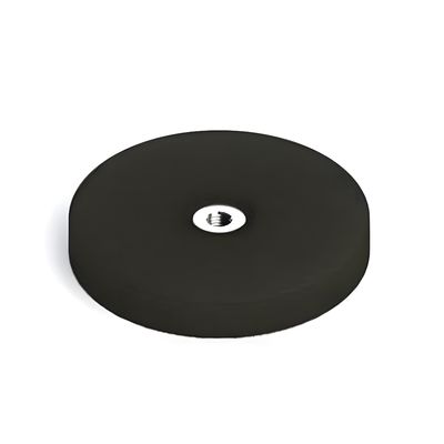 Einfach zu installieren D43 D66 D88mm Gummibeschichteter POT-Montagemagnet mit inneren Faden