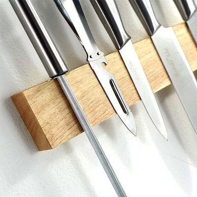 Holzmagnetstreifenregal Magnetmesserhalter Magnetsaugung Hang Hebel Küchenzubehör