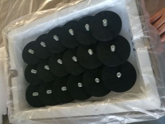 Einfach zu installieren D43 D66 D88mm Gummibeschichteter POT-Montagemagnet mit inneren Faden