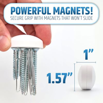 Individuelle Magnetvorhanggewichte mit D40*15 mm Ferritmagneten und Gummi