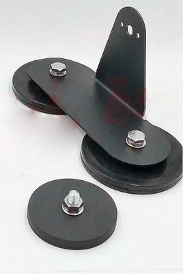 D88x8mm Runde Gummibeschichtete Magnetbasis mit Außennadel 45kg Zugkraft Runde Form