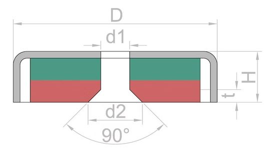 Neodymiumpot Magnet mit starker Magnetkraft und ISO9001 2008 Zertifizierung