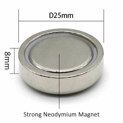 Ni Oberflächenbeschichtung Custom 1000lbs Zugkraft N52 Fischermagnet mit doppelseitigem Zug