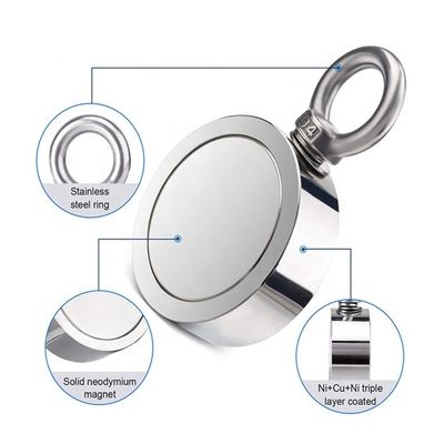 2.75&quot; seltener Erd-Neodym-Fischmagnet mit 1000-Pfund-Stärke und Seile zur Verfügung gestellt