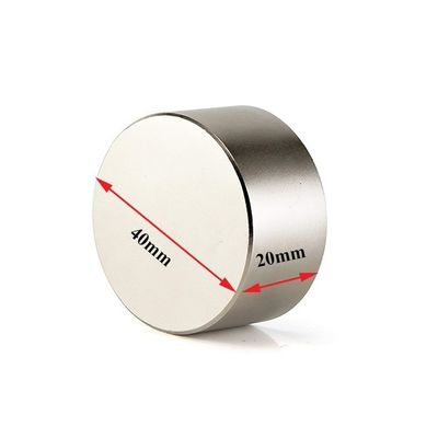 Superstarke Kraft Moto Magnet 40x20mm Neodym-Disc Magnet mit ±1mm Toleranz