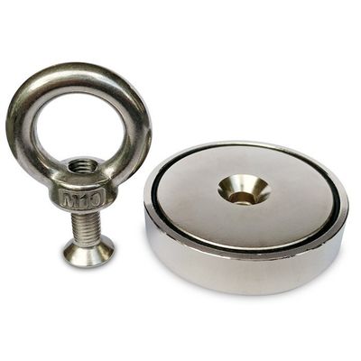 148 LBS 67 KG Zugkraft Seltenerd-POT-Magnet mit Augenschrauben D48mm und hoher Toleranz