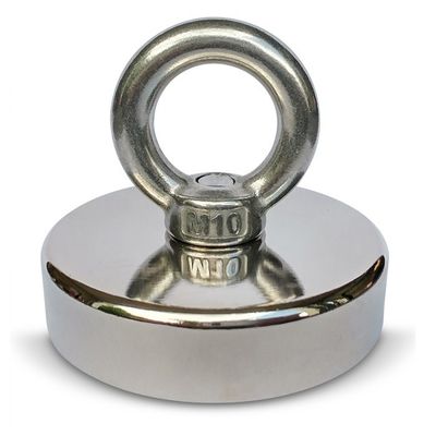 148 LBS 67 KG Zugkraft Seltenerd-POT-Magnet mit Augenschrauben D48mm und hoher Toleranz