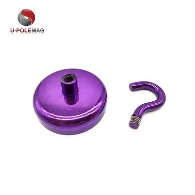 Neodym-Magnet Dekorativ Topfmagnet mit Haken D10mm-75mm und leistungsstarken Magnethaken