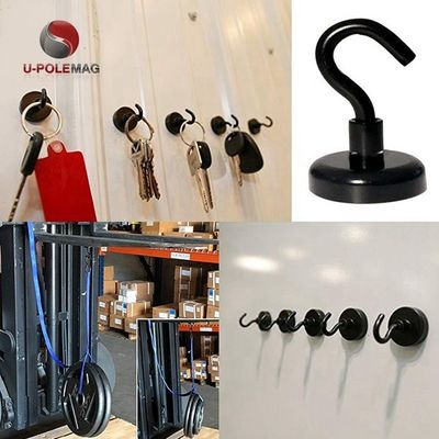 Neodym-Magnet Dekorativ Topfmagnet mit Haken D10mm-75mm und leistungsstarken Magnethaken