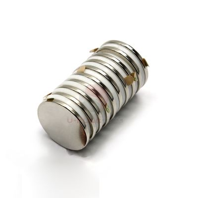 NiCuNi-beschichteter NdFeB-Magnet N35 N42 N48 N52 Neodym-Disc-Magnete mit 3M-Klebstoff