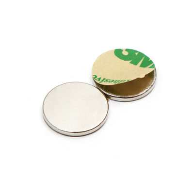 NiCuNi-beschichteter NdFeB-Magnet N35 N42 N48 N52 Neodym-Disc-Magnete mit 3M-Klebstoff