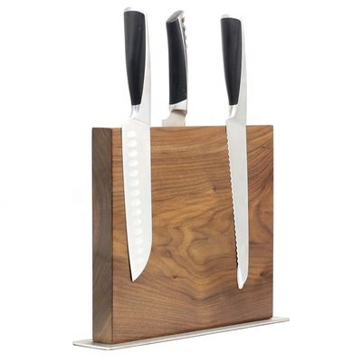 Holz-Magnetmesserhalter für Holz-Küchenmesser-Block-Set Optional Holz Akazie