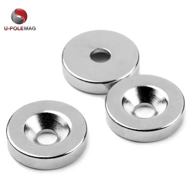Anpassbarer NdFeB N52 Disc Seltener Erden Neodymum Countersunk Magnet D16*d6.5*d3.5*5mm