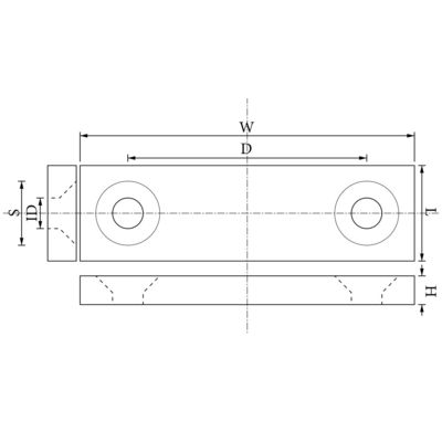 Permanenter Neodym-Rechteckmagnet 25,4 x 12,7 x 6,35 mm mit starker Magnetkraft