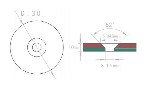 Neodymium-Countersunk-Magnete für eine optimale Leistungsdichte von 7,6 g/cm3