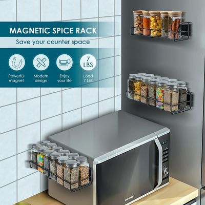 Trennbares Funktionsdesign Superstarkes 2-Schicht-Magnetgeschmacksmittelregal für Kühlschrank