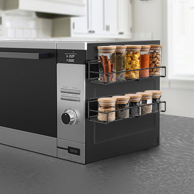 Trennbares Funktionsdesign Superstarkes 2-Schicht-Magnetgeschmacksmittelregal für Kühlschrank
