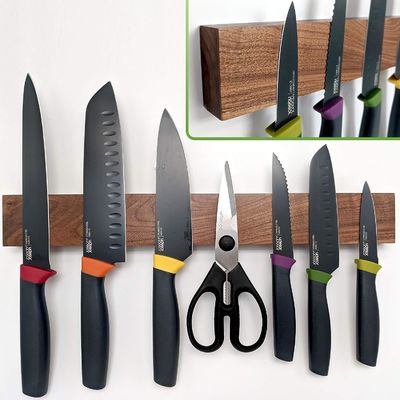 16 Zoll professionelles Holzmagnetmesser mit Platzersparnis-Messerregal mit Strom ideal für Blöcke Rolltaschen