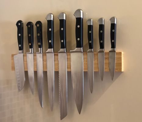 Eichenholz Magnetmesserhalter Wandmontage Platz spart Küchenzubehör 680-995g