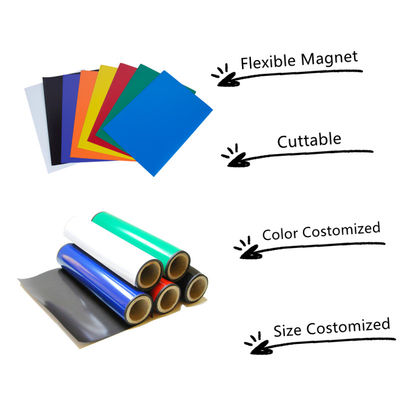 Individuell angefertigtes direktes, flexibles Magnetband aus Gummi/Rolle/Blatt mit 3M-Klebstoff