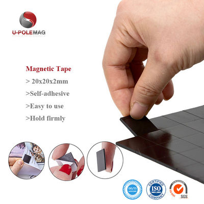 0.1 mm Klebstoffdicke Isotropische flexible Magnetflächen aus Gummi mit Klebstoff