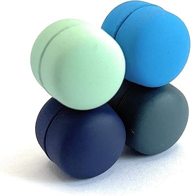 Magnete für Duschvorhänge im Freien mit schweren Gummigewichten Gummifarbe Schwarz