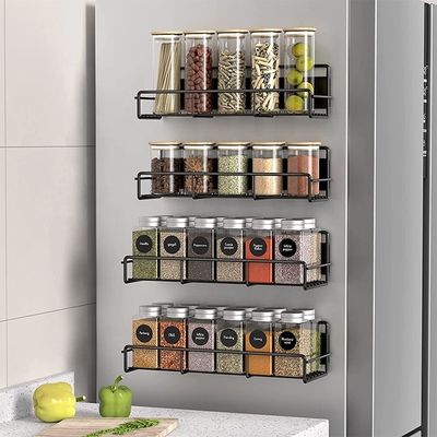Magnetischer Kühlschrank-Organisator Halten Sie Ihre Gewürze mit langlebigem Kohlenstoffstahl an Ort und Stelle