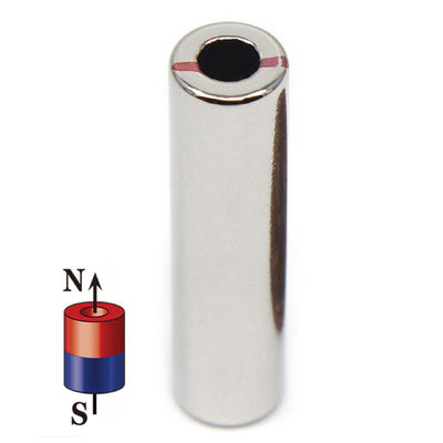 Schneidedienst Maßgeschneiderter Permanenter axial diametral magnetisierter N52 Neodym-Magnet-Hohlzylinder