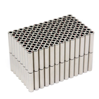 Schneidedienst Maßgeschneiderter Permanenter axial diametral magnetisierter N52 Neodym-Magnet-Hohlzylinder