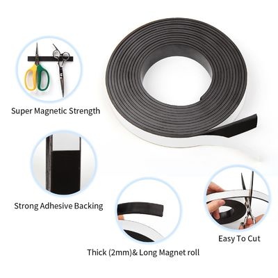 Flexible Streifenmagnete mit 3M-Klebstoff-Top-Notch-Signal- und Display-Lösung