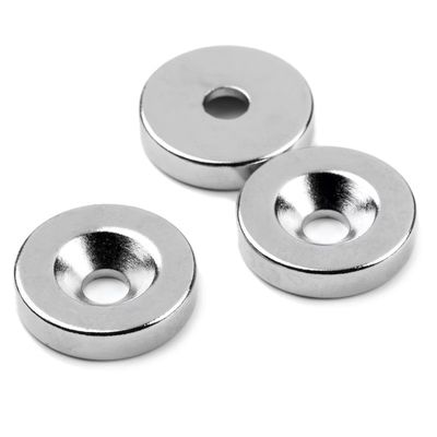 Industrielle N52 Neodym Rare Earth Countersink Lochmagnete mit Nickelbeschichtung