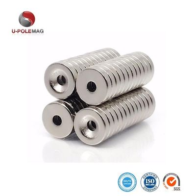 Industrielle N52 Neodym Rare Earth Countersink Lochmagnete mit Nickelbeschichtung