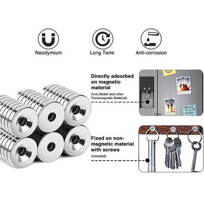 Industrie- und Wissenschaftliche N40 Neodym-Ring-Magnet mit Loch-Halter-Magnet
