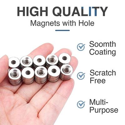 Industrie- und Wissenschaftliche N40 Neodym-Ring-Magnet mit Loch-Halter-Magnet