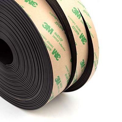 Flexibles Neodymium-Magnetband 30x1,5 mm mit Dauerklebstoff und Schneidservice