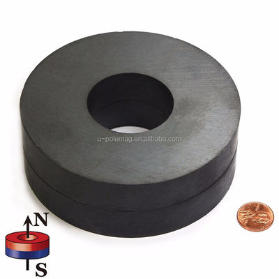 Maßgeschneiderter Y35 Ferritmagnet Diametral magnetisierter Ring für professionelle Lautsprecher