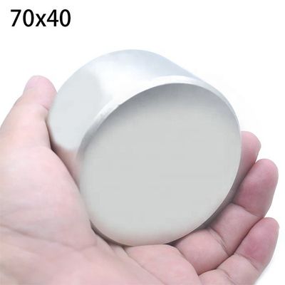 Permanenter Neodym-Zylindermagnet N45 N52 D70x40mm Superstarker Magnet für Maschinen