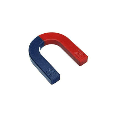 7.3g/cm3 Dichte Rotblau bemaltem Pol U-förmiger Hufeisenmagnet für Lehrmaterialien