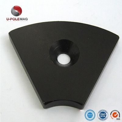 Maßgeschneiderte Größe ARC NdFeB Magnet Beschichtung Schwarze Epoxy Neodymium Segment Magnete für Motor